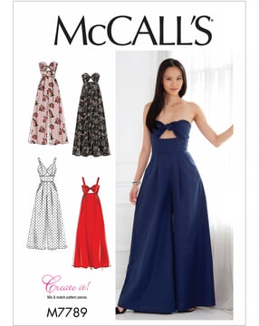 Patrón de costura McCalls para mujer 7789 - Traje de pantalón Tallas 32-40
