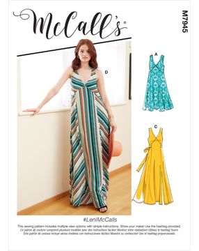 Patrón de costura McCalls para mujer 7945 - Vestido Talla 32-40