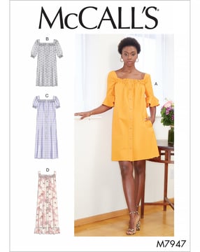 Patrón de costura McCalls para mujer 7947 - Vestido Talla 32-40