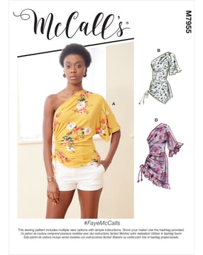 McCall's 7955 - Top de cuello alto - Mujer