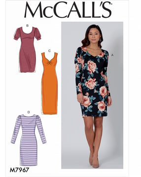 Patrón de McCalls para mujer 7967 - Vestido Talla 32-40