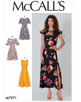 Patrón de costura McCalls para mujer 7971 - Vestido Talla 32-40