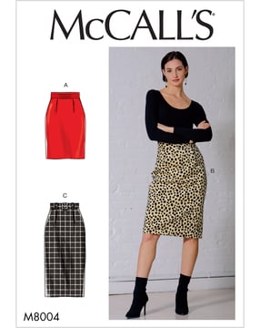 Patrón de costura McCalls para mujer 8004 - Falda Talla 32-40