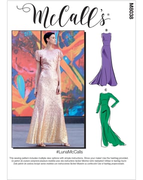 McCall's 8038 - Vestido - Mujer - Fiesta
