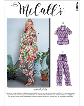 McCall's 8056 – Pijama – Mujer (Tallas 34–42)