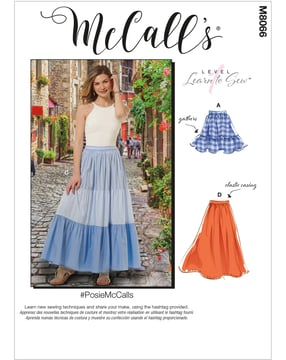 Patrons McCalls Femme 8066 - Jupe Taille 32-40