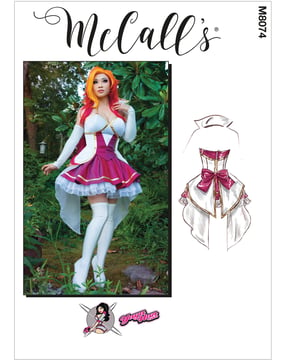 Patrons de couture McCalls Femme 8074 - Costume - Carnaval Taille 32-40