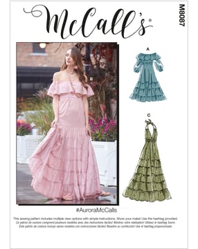 Patrón de costura McCalls para mujer 8087 - Vestido Talla 32-40