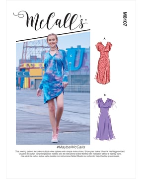 Patrons McCalls Robe Femme M8107A Taille 32-48
