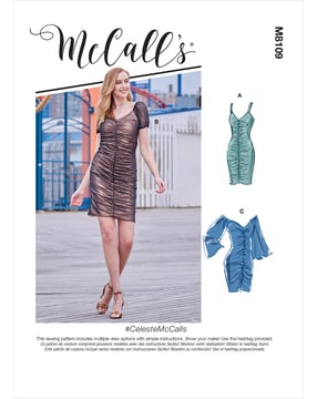 Patrón de costura McCalls para mujer 8109 vestido talla 32-40