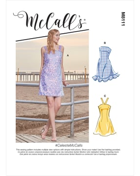 Patrón de costura McCalls para mujer 8111 - Vestido Talla 32-40