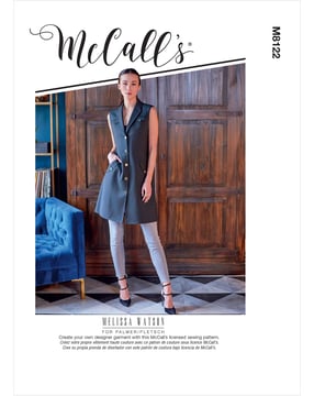 Patrón de costura McCalls para mujer 8122 - Vestido Talla 32-40