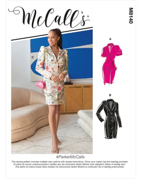 Patrón de costura McCalls para mujer 8140 - Vestido - Tallas 32-40 para oficina