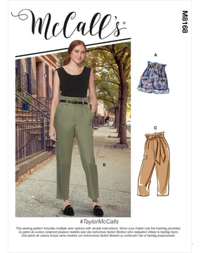 Patrons McCalls pour pantalons et shorts femmes M8168A tailles 32-48
