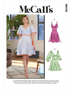 Patrons McCalls pour femme 8195 - Robe Taille 32-40