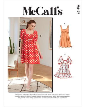 Patrons McCalls Femme 8197 - Robe Taille 32-40