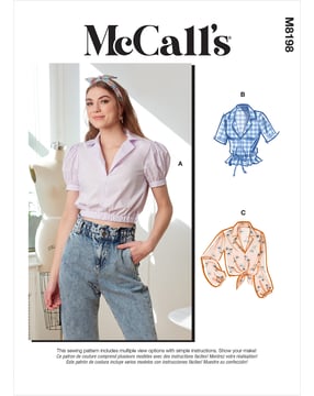 Patrons McCalls Femme 8198 - Chemisier Taille 32-40