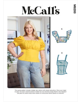 Blouses froncées McCall's M8200B5 Tailles 34-42