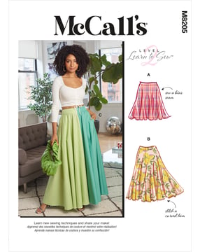 Patron McCalls Femme 8205 - Jupe Taille 32-40