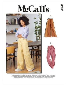 Patron de couture McCalls femme 8206 - Pantalon Taille 32-40