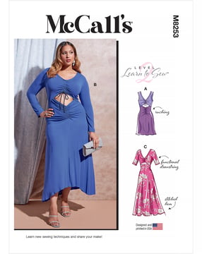 Vestido corto McCall's M8253RR tallas 44-50