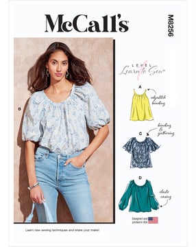 Patrón de costura McCalls 8256 - Parte superior - Mujer