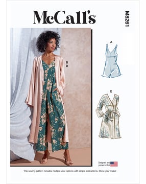 McCall's 8261 - Pijama de pantalón y chaqueta - Mujer