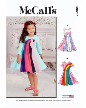 Patrons de couture McCall pour robes filles M8267A