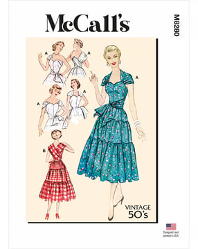 Patrón de costura McCalls vestido vintage #M8280A5