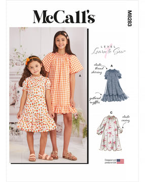 Patrón de costura McCalls vestido para niñas #M8283CHJ