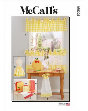 Patrón de McCalls para decoración de cortinas #M8302OS