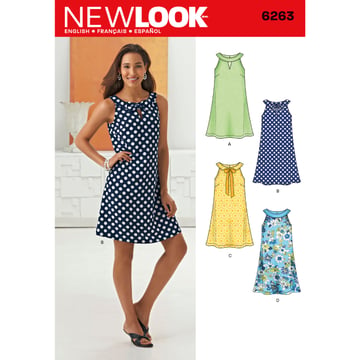 Vestido de línea A de Misses  #N6263