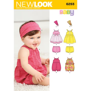 Patrón New Look para bebés Conjunto para bebé N6293