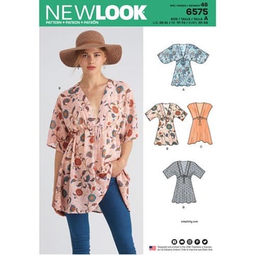 Patrón New Look para tops de punto #N6575