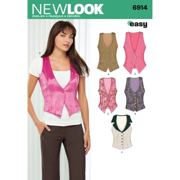 Patrón New Look para pantalones y shorts de señora #N6914