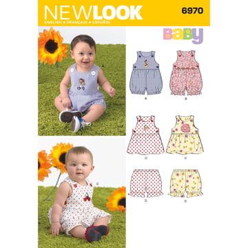 Patrón New Look Bebés Conjunto para bebé N6970