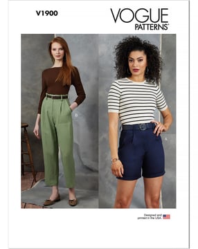 Patrons Vogue Pantalons et Shorts Femme #V1900 Taille 44-52