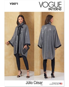 Patron Vogue pour veste femme de Julio Cesar #V2071.A taille XS-XXL