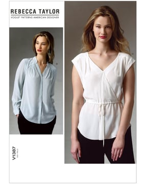 Patron Vogue pour femme Top Design : Rebecca Taylor #V1387 Taille 40-48