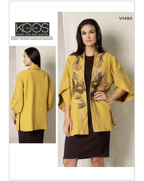 Patron Vogue Veste Femme #V1493 Taille 32-40