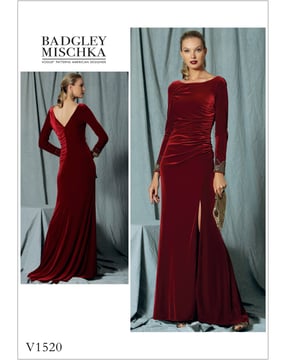 Patron Vogue pour femmes Design : Badgley Mischka #V1520 Taille 32-40