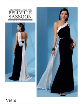 Patron Vogue robe de soirée femme #V1616 tailles 40-48