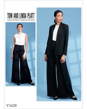 Patrons Vogue Veste, Top, Pantalon Femme #V1620 Taille 40-48