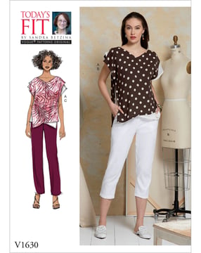 Patrons Vogue Femme Top Pantalon #V1630 Taille 32-50