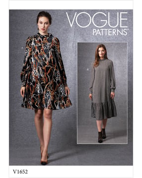 Patron Vogue Robe Vintage Femme #V1652 Taille 32-40