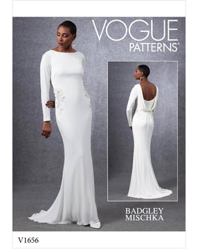 Patron Vogue Robe de soirée femme #V1656 Taille 32-40