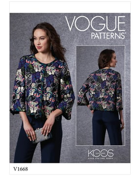 Patrons Vogue Blouses à enfiler pour femmes #V1668 tailles 32-50