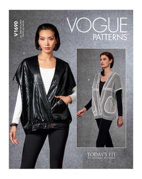 Patron Vogue Veste Femme #V1690 Taille 32-50