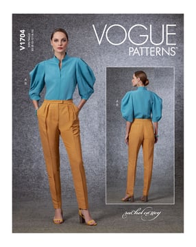 Patron Vogue Blouse à enfiler et pantalon pour femme #V1704 Taille 34-42
