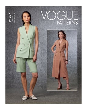 Patron Vogue pour femmes, ensemble composé de pantalons et shorts #V1707 tailles 34-42